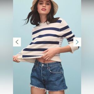 NWOT AGOLDE Parker Denim Fray Shorts